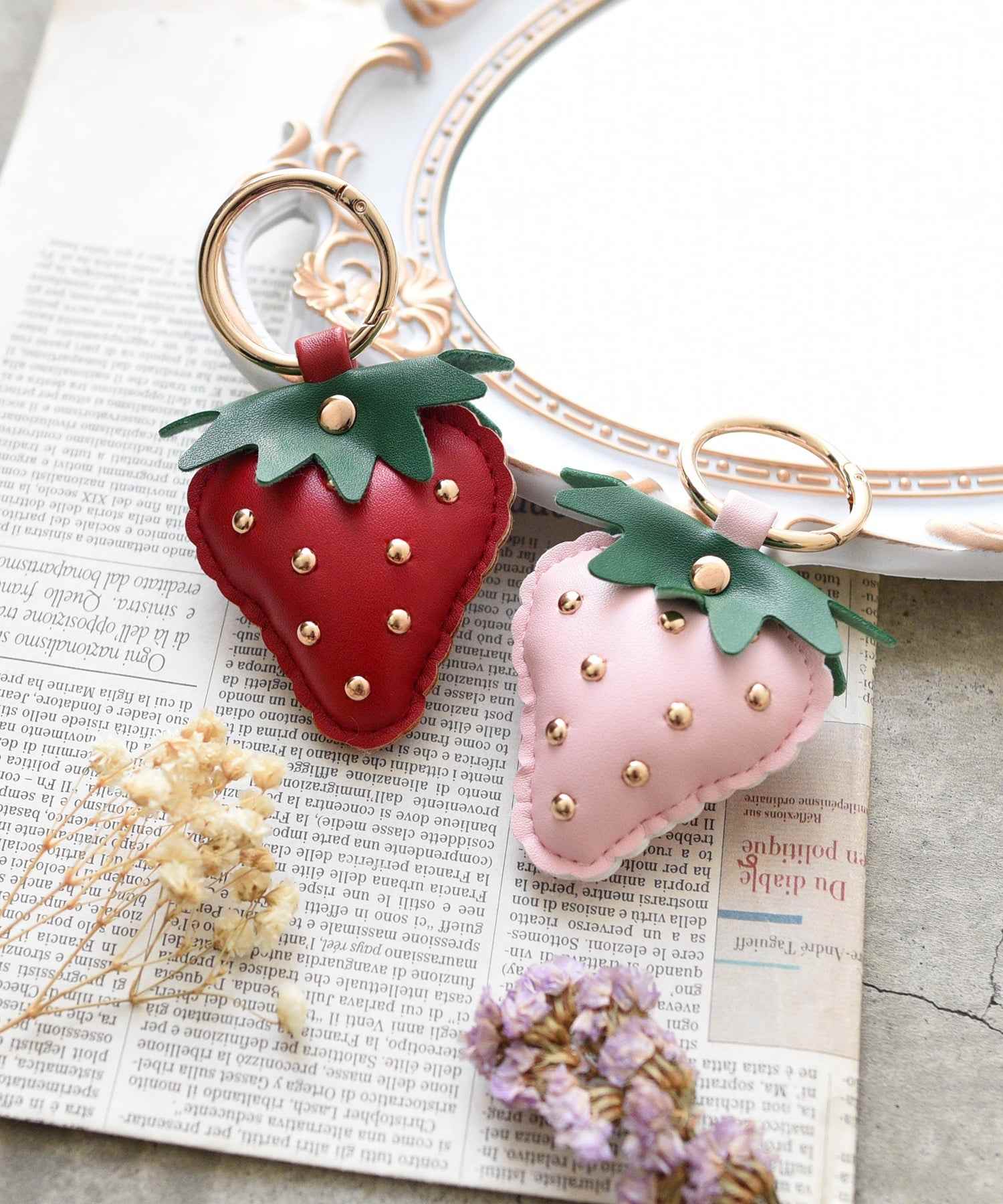 スタイロ styiro スタッズ苺チャーム （ピンク） ピンク