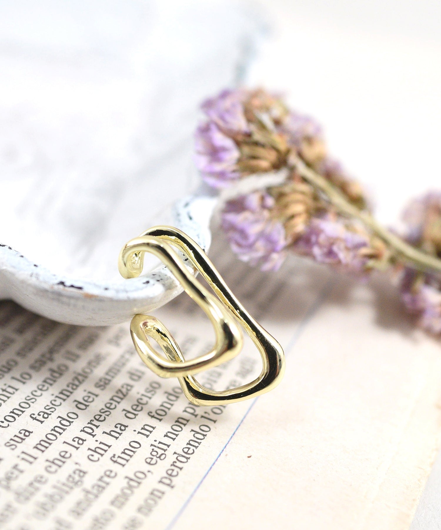 スタイロ styiro ニッケルフリーダブルメタルイヤーカフ （ゴールド） ゴールド