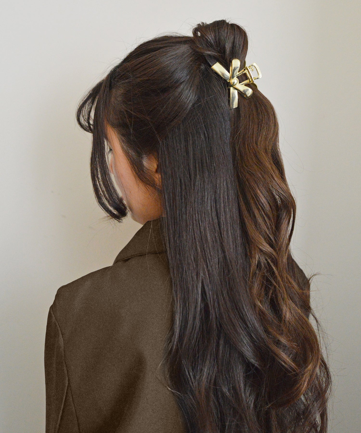 スタイロ styiro リボンミニヘアバンスクリップ （ゴールド） ゴールド