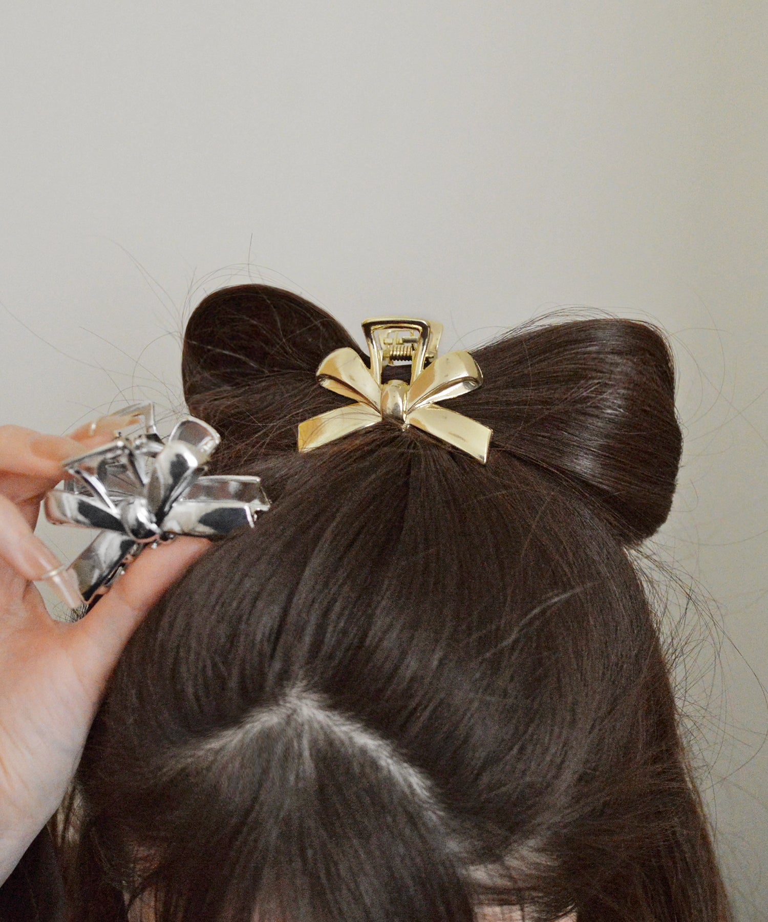 スタイロ styiro リボンミニヘアバンスクリップ （ゴールド） ゴールド