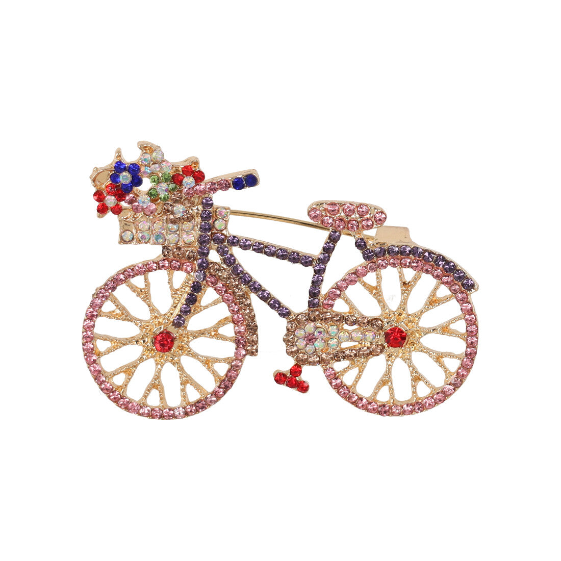 スタイロ styiro フラワーサイクリングビジューブローチ （ピンク） ピンク