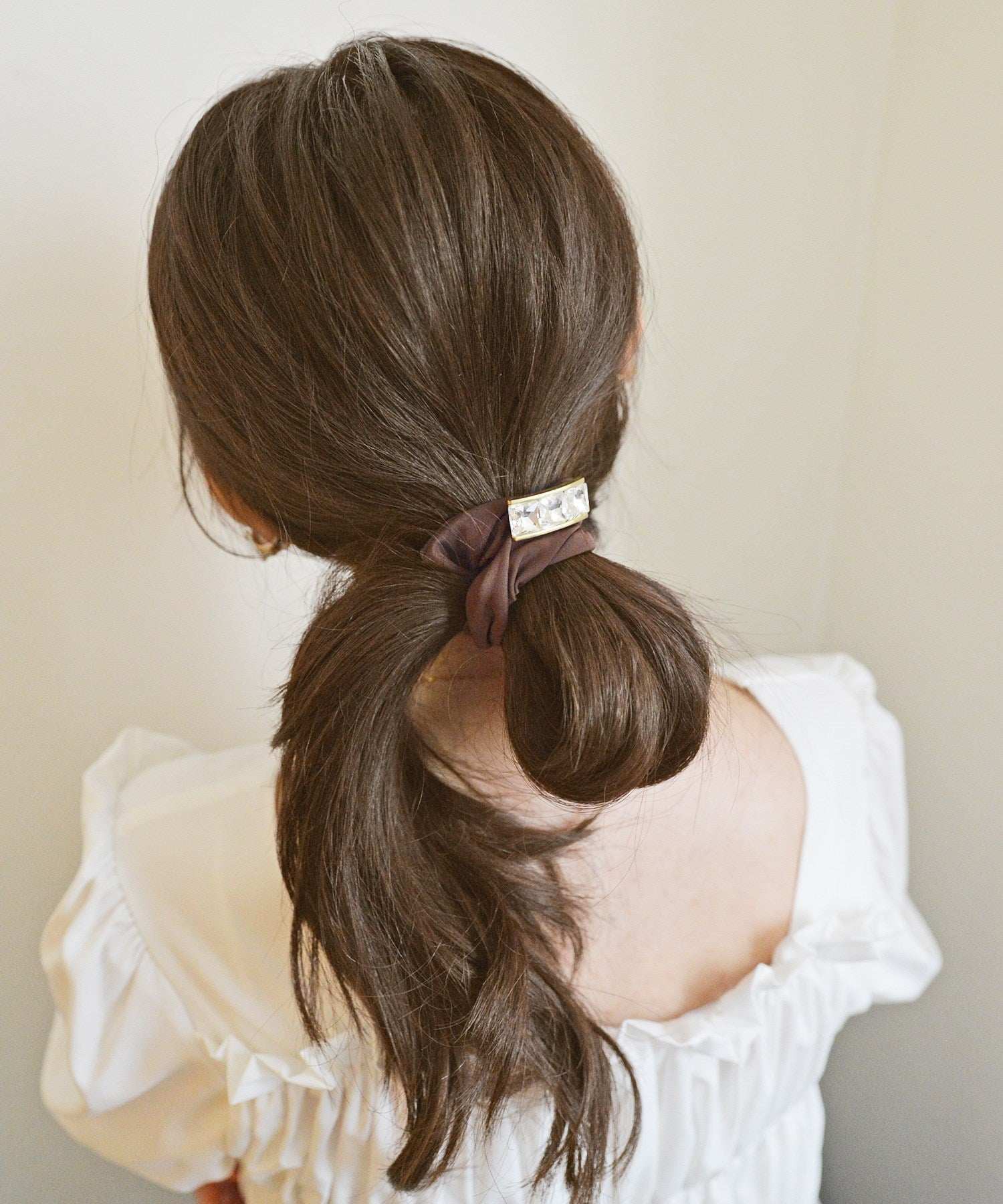 スタイロ styiro ビジューくしゅくしゅヘアゴム （ブラウン2） ブラウン2