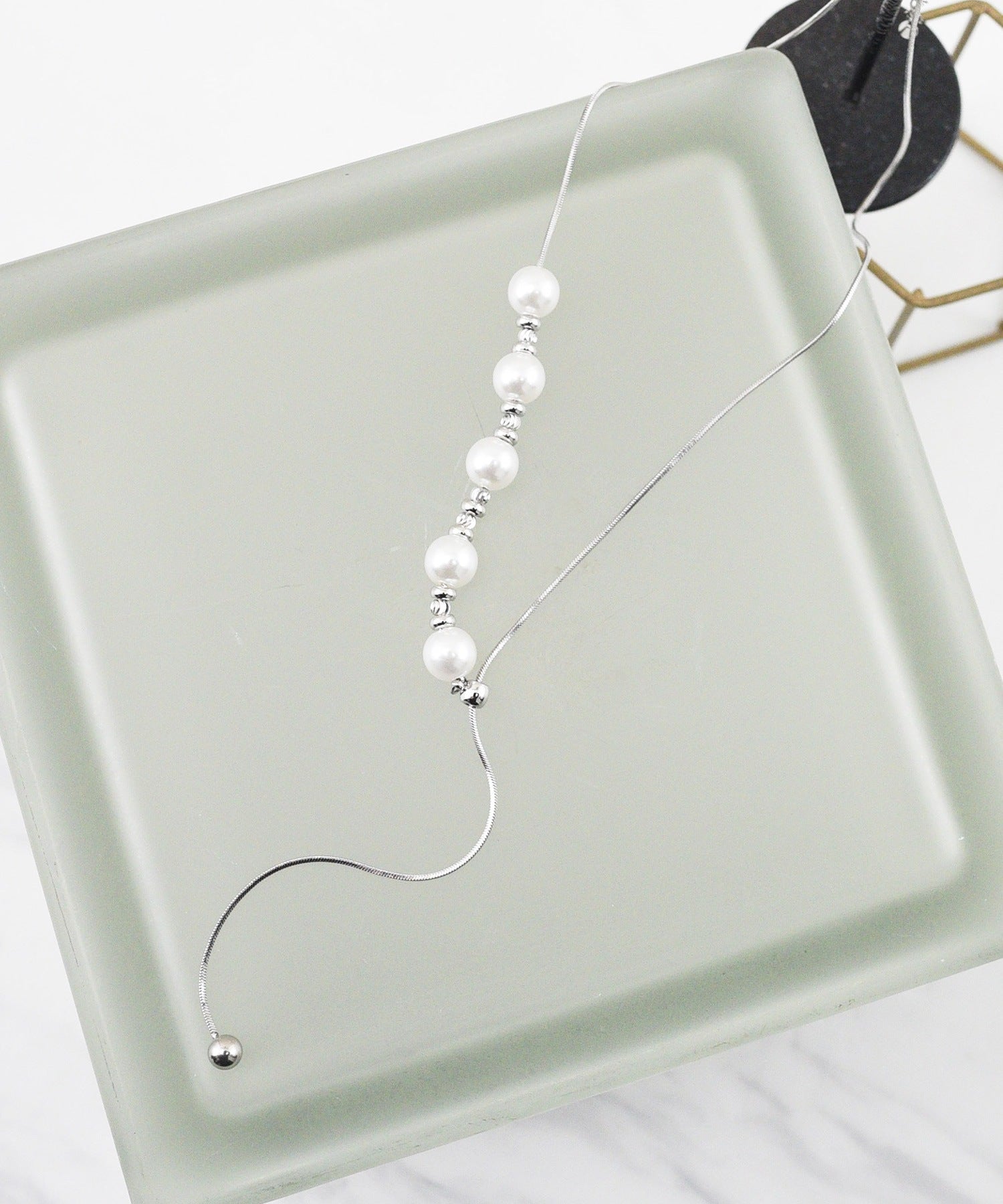 スタイロ styiro ニッケルフリー シルバー×パールビジューネックレス （アソート5） アソート5