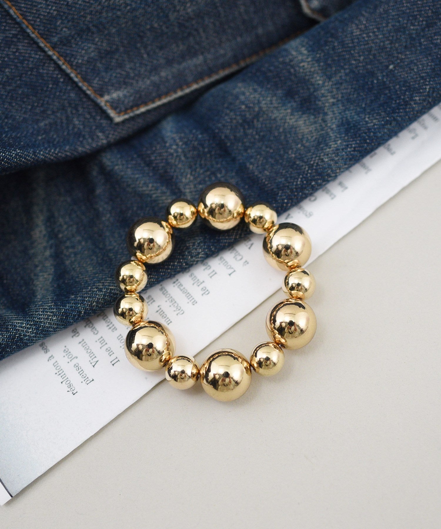 スタイロ styiro メタルパールブレスレット （ゴールド） ゴールド