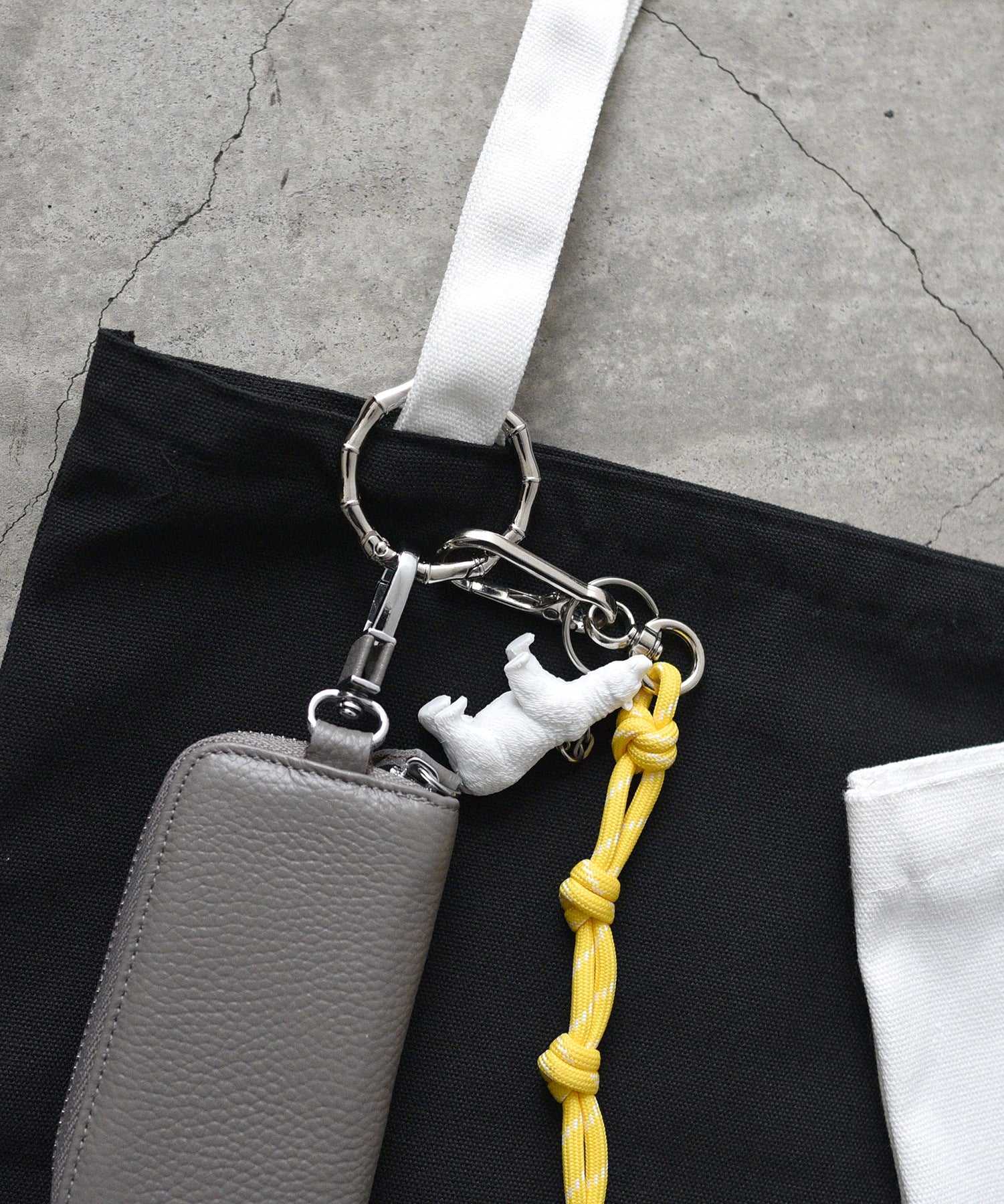 スタイロ styiro バンブーメタルカラビナ2個セット（4.9cm） （シルバー） シルバー