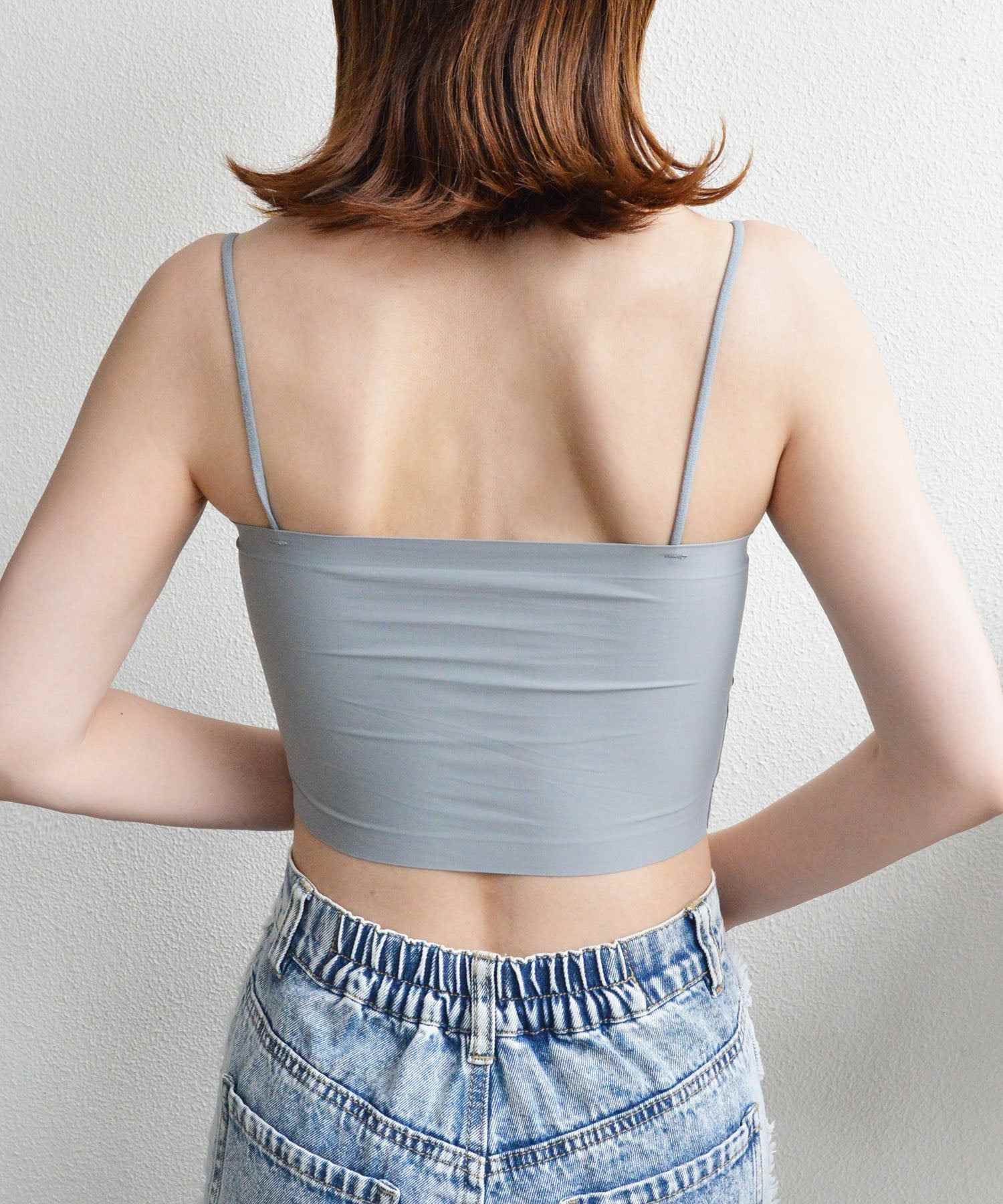 スタイロ styiro カップ付きなめらかシームレスブラチューブトップ ノンワイヤー リラックスインナー （グレー） グレー