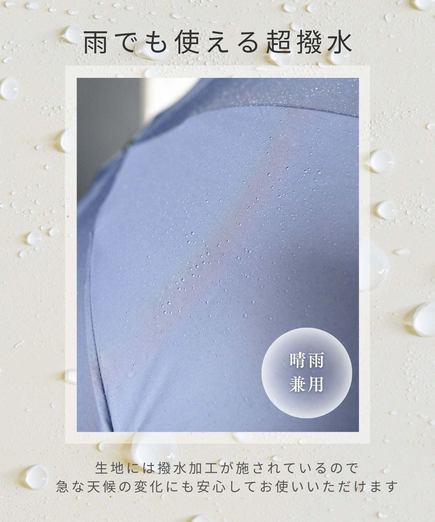 スタイロ styiro 【晴雨兼用】フリル折りたたみ傘 （ネイビー） ネイビー