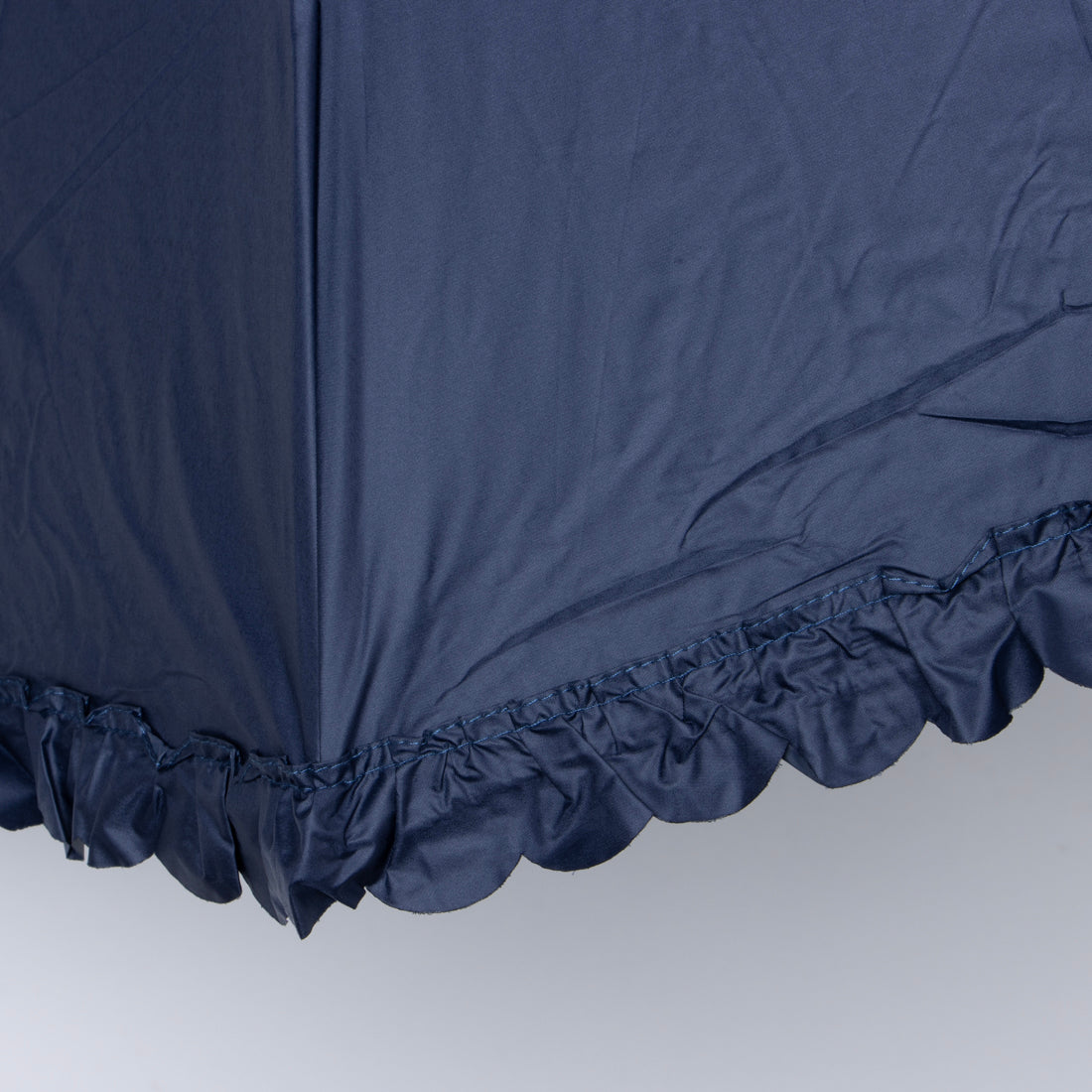 スタイロ styiro 【晴雨兼用】フリル折りたたみ傘 （ネイビー） ネイビー