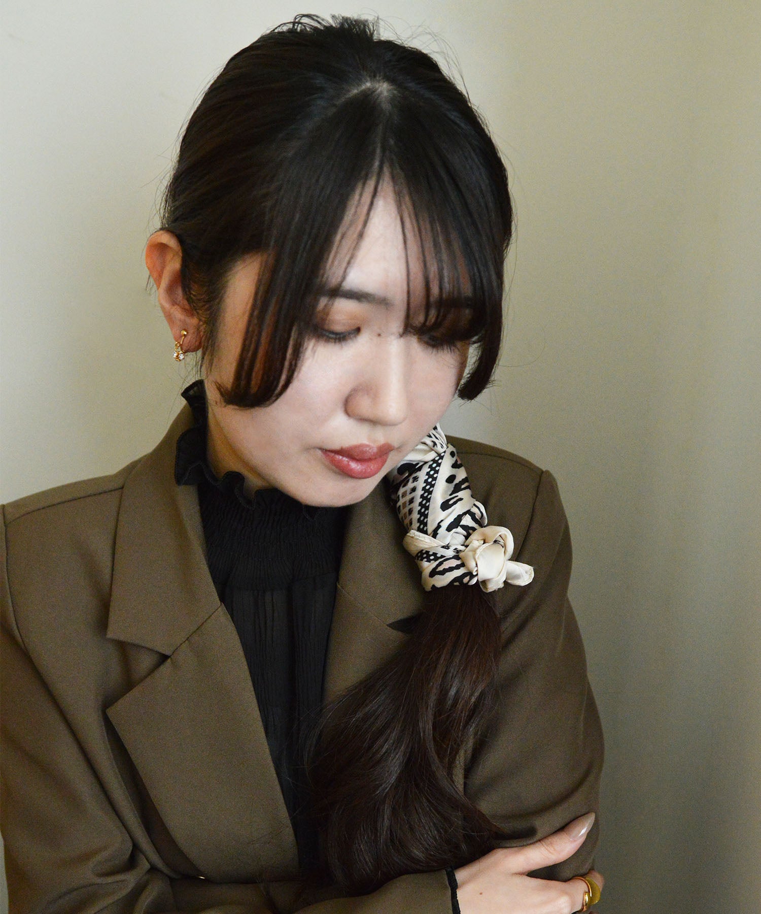 スタイロ styiro 【7展開】総柄スカーフ （レオパード） レオパード