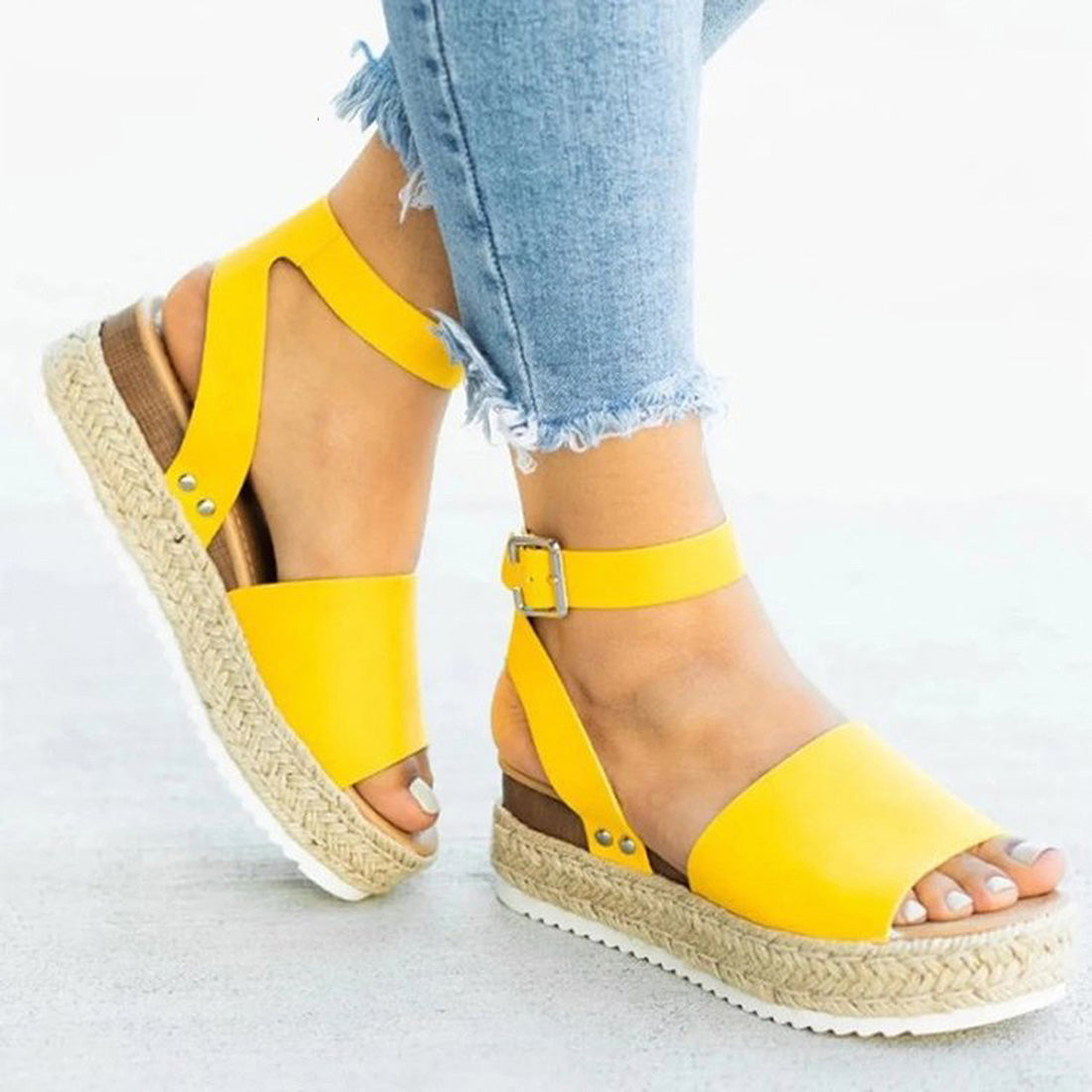 スタイルブロック STYLEBLOCK 厚底ジュートサンダル
