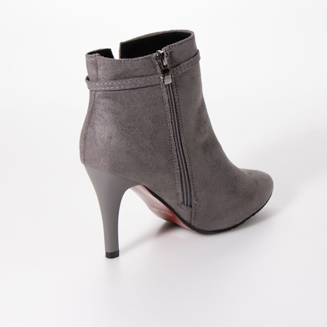STYLEBLOCK V-cut side zipper pin heel short boots