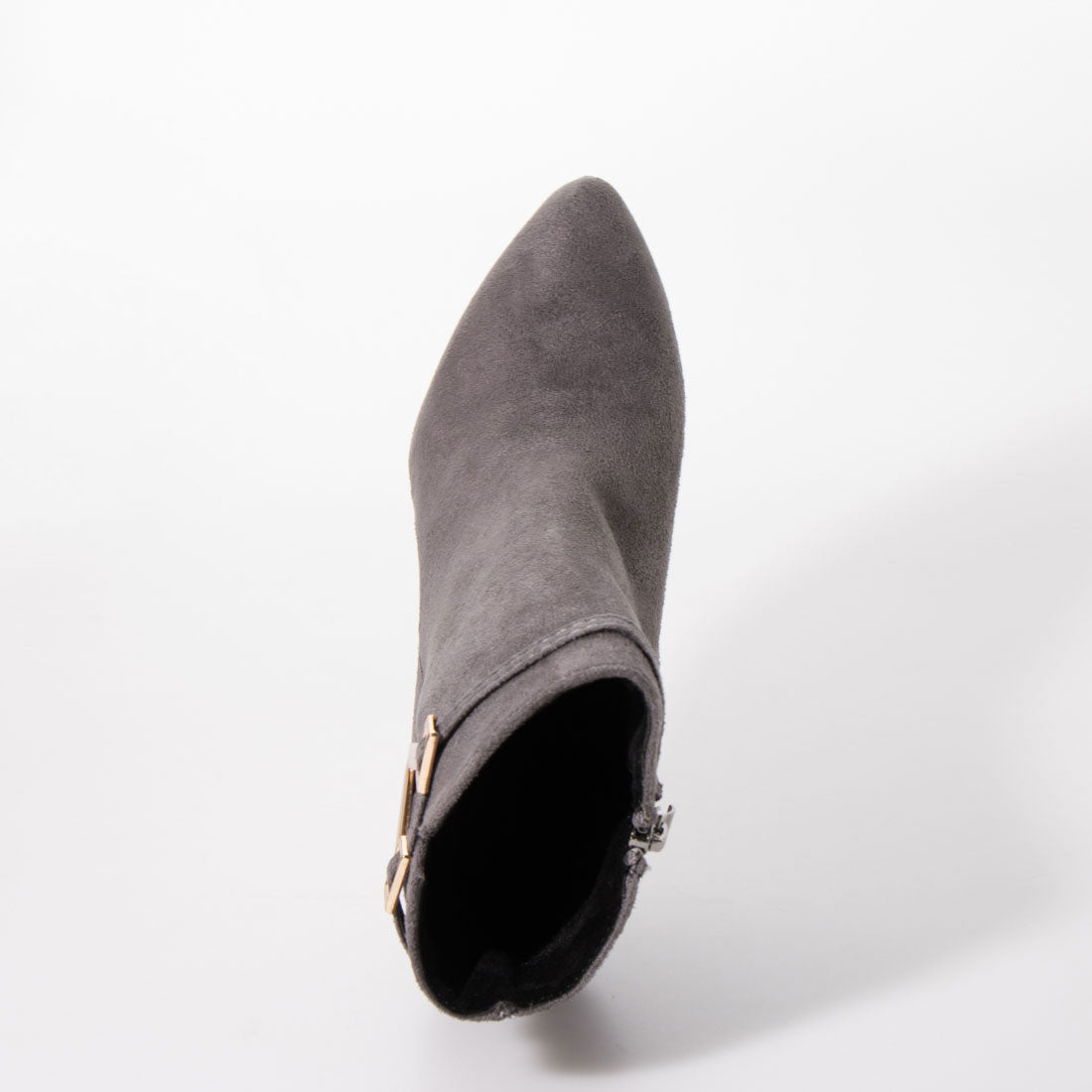 STYLEBLOCK V-cut side zipper pin heel short boots