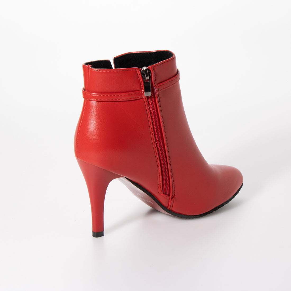 STYLEBLOCK V-cut side zipper pin heel short boots