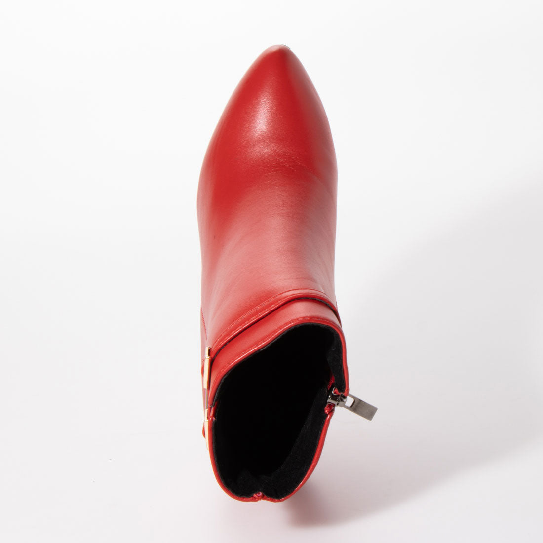 STYLEBLOCK V-cut side zipper pin heel short boots