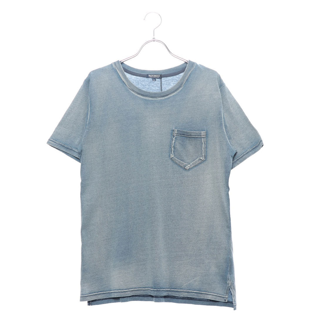 スタイルブロック STYLEBLOCK カットデニムクルーネックTシャツ