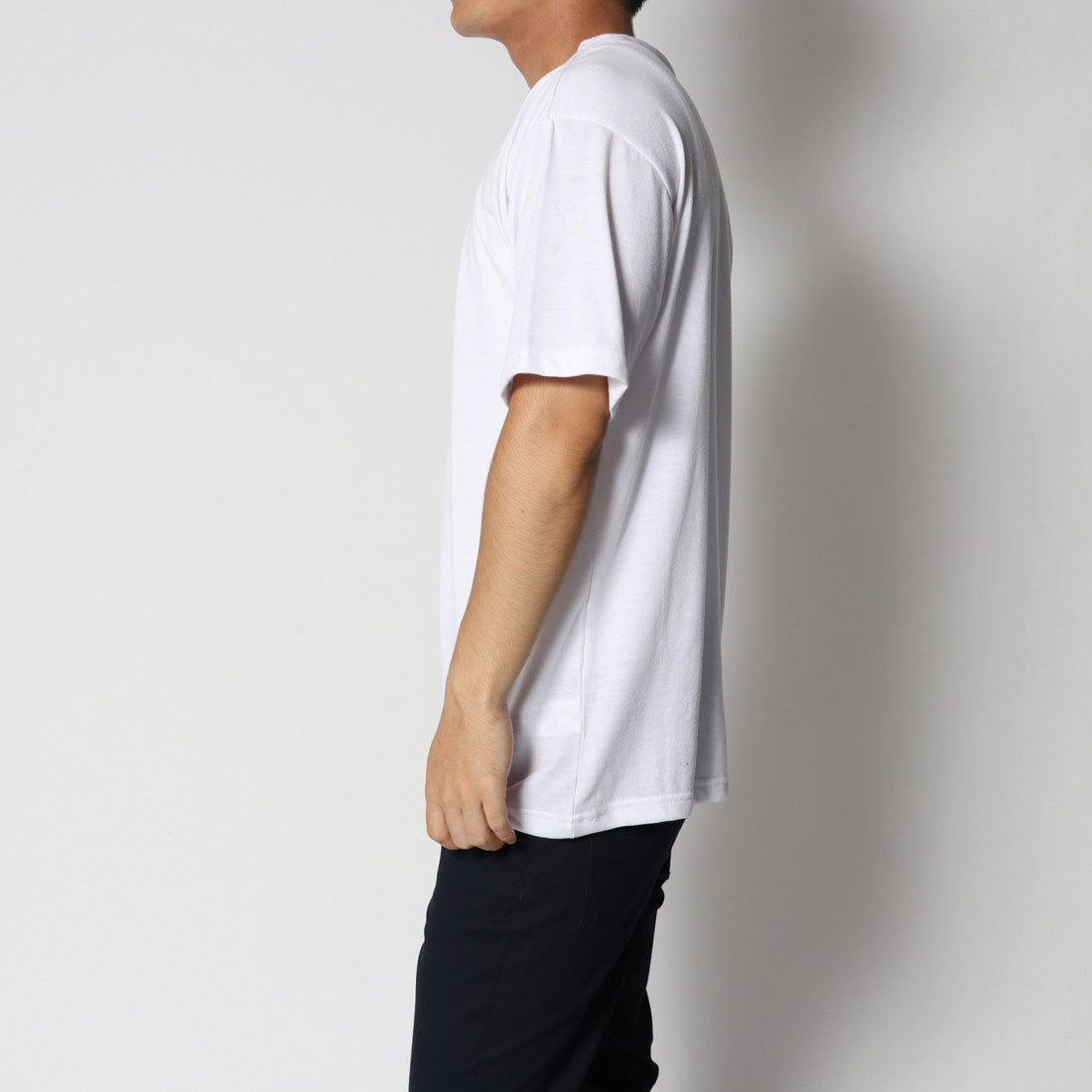 スタイルブロック STYLEBLOCK ビッグシルエットドロップショルダーボックスロゴ胸刺繍半袖Tシャツカットソー