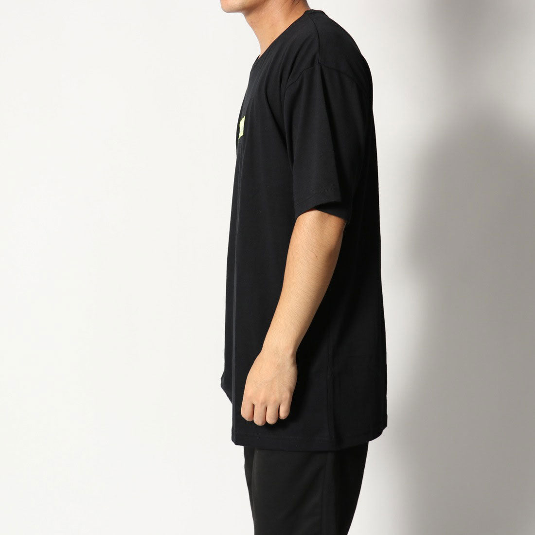 スタイルブロック STYLEBLOCK ビッグシルエットドロップショルダーボックスロゴ胸刺繍半袖Tシャツカットソー