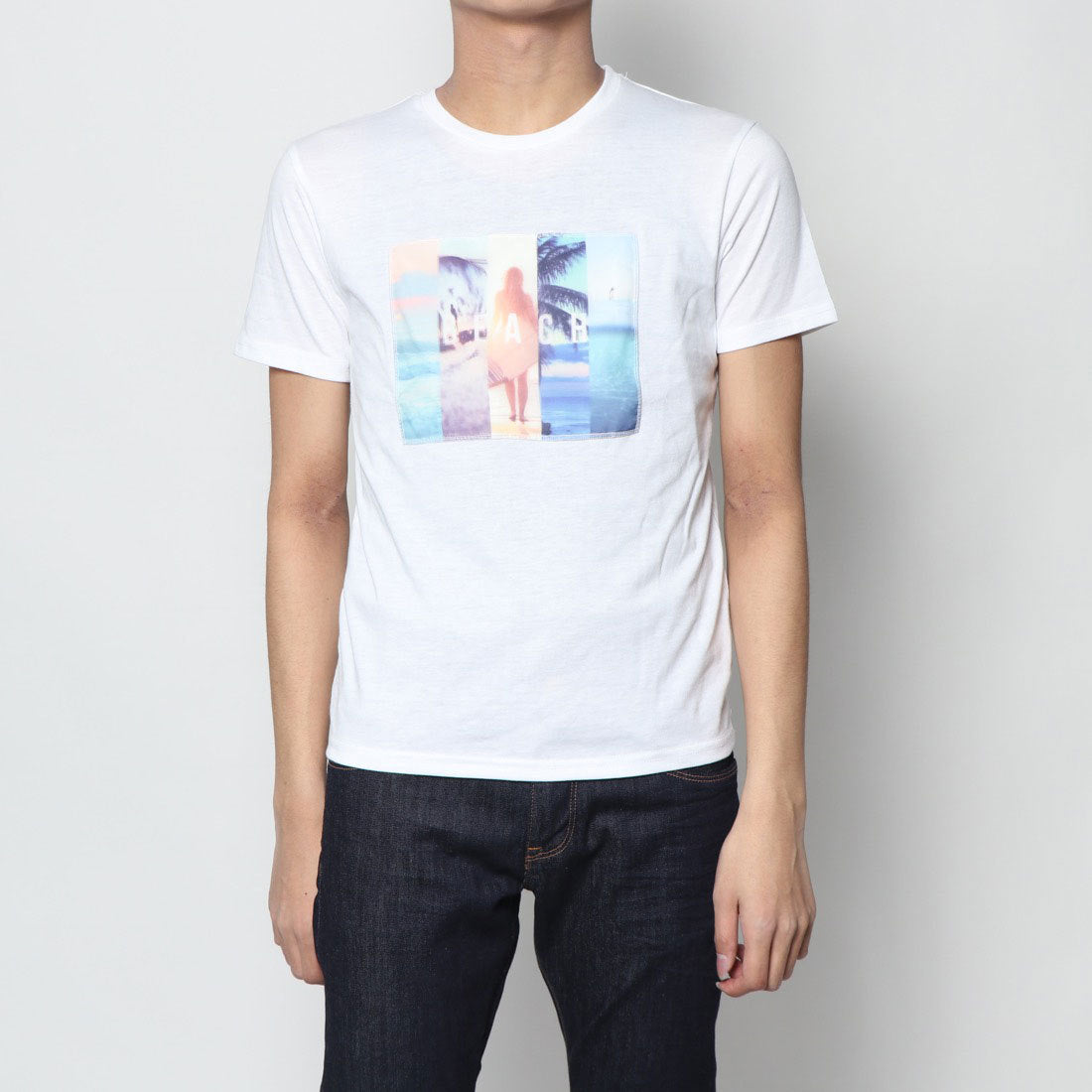 スタイルブロック STYLEBLOCK 3Dメッシュフォト＆ロゴプリントTシャツ