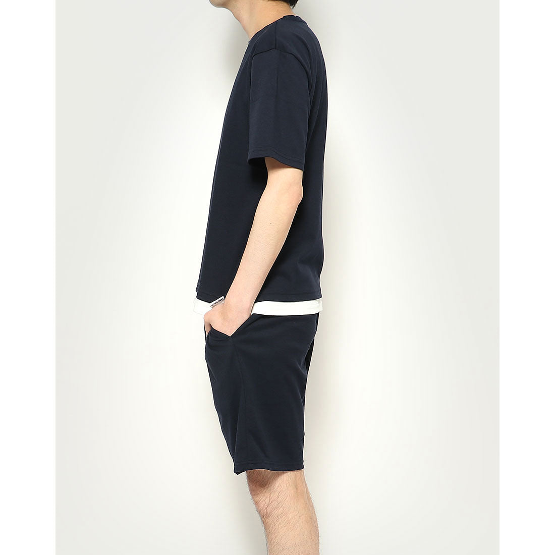 スタイルブロック STYLEBLOCK スムースTシャツ＆ショートパンツ上下セットアップ