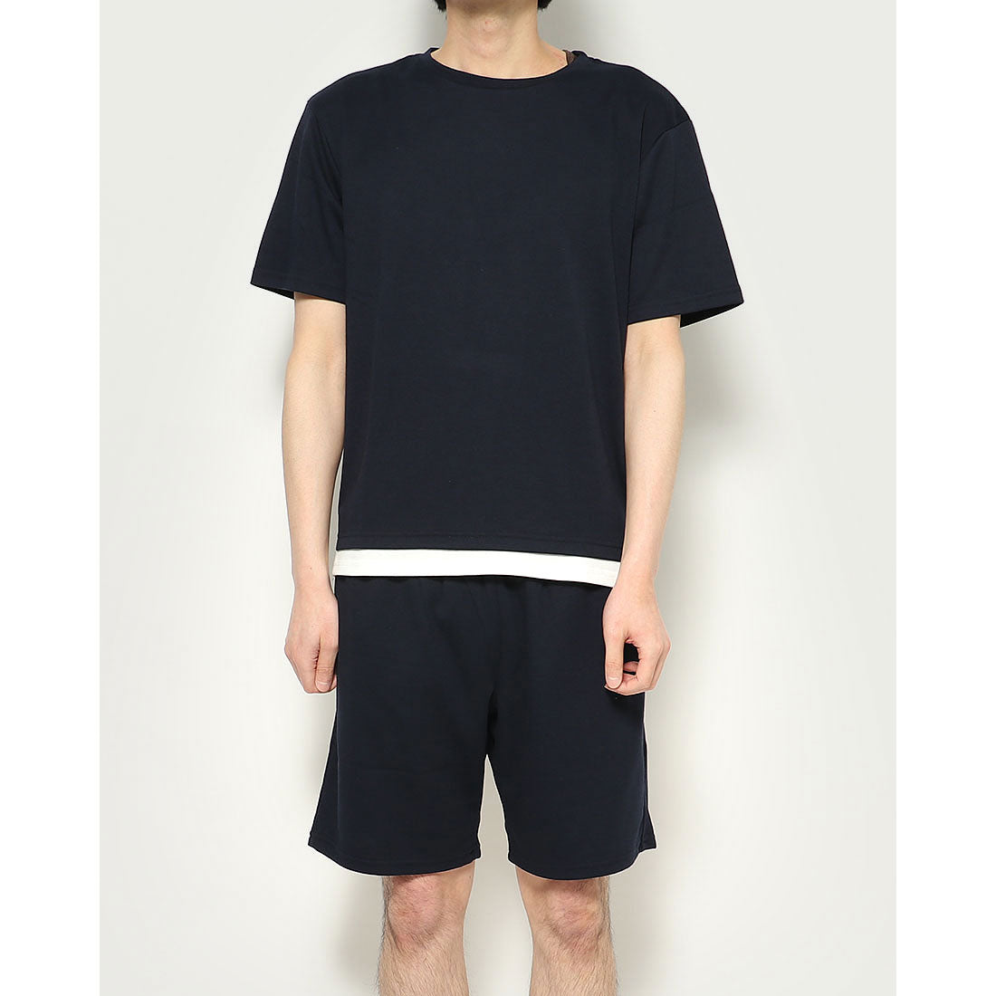 スタイルブロック STYLEBLOCK スムースTシャツ＆ショートパンツ上下セットアップ