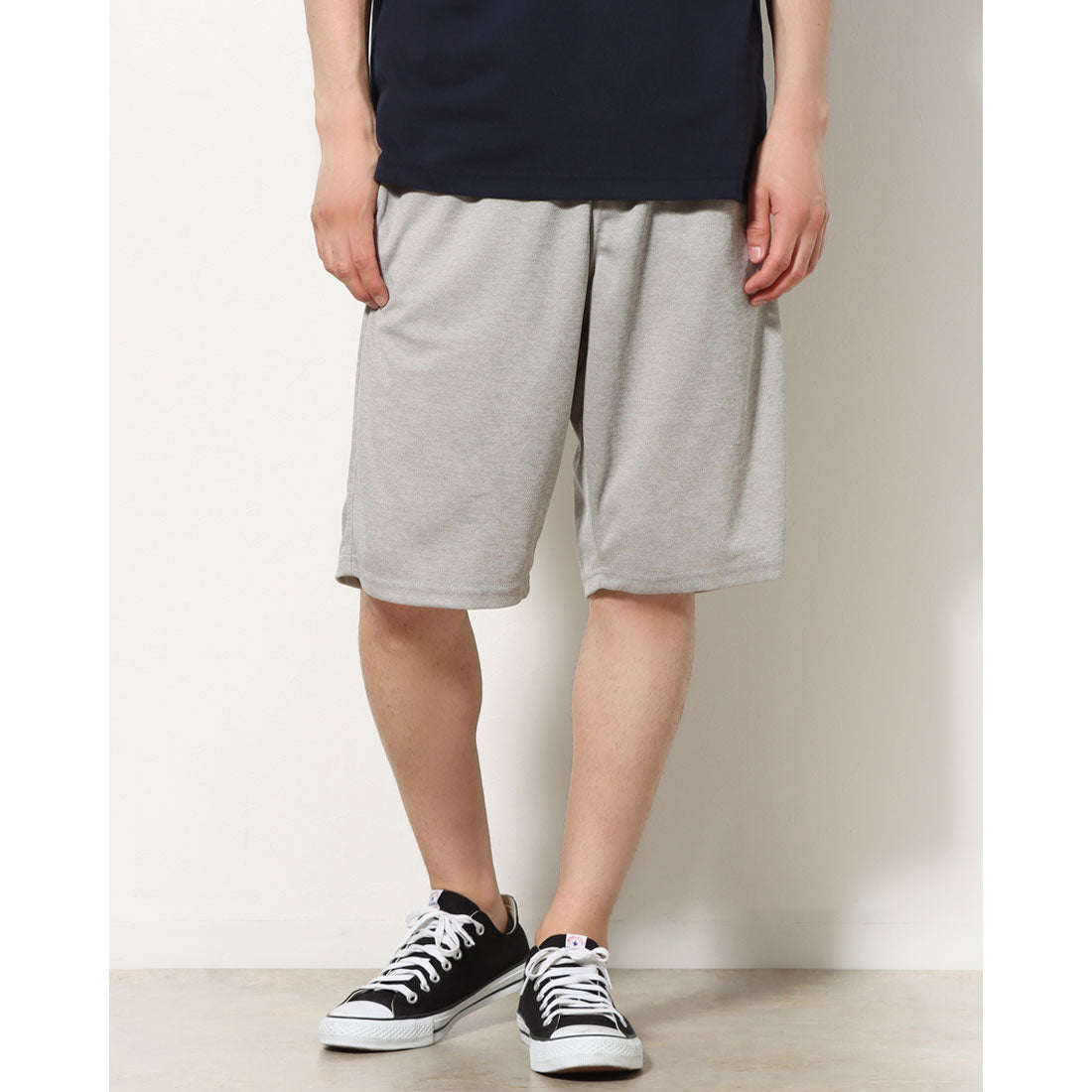 スタイルブロック STYLEBLOCK DRYメッシュカチオン杢ショーツ,MIXグレー