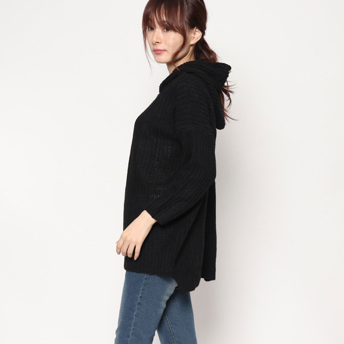 スタイルブロック STYLEBLOCK フード付きオーバーサイズセーター