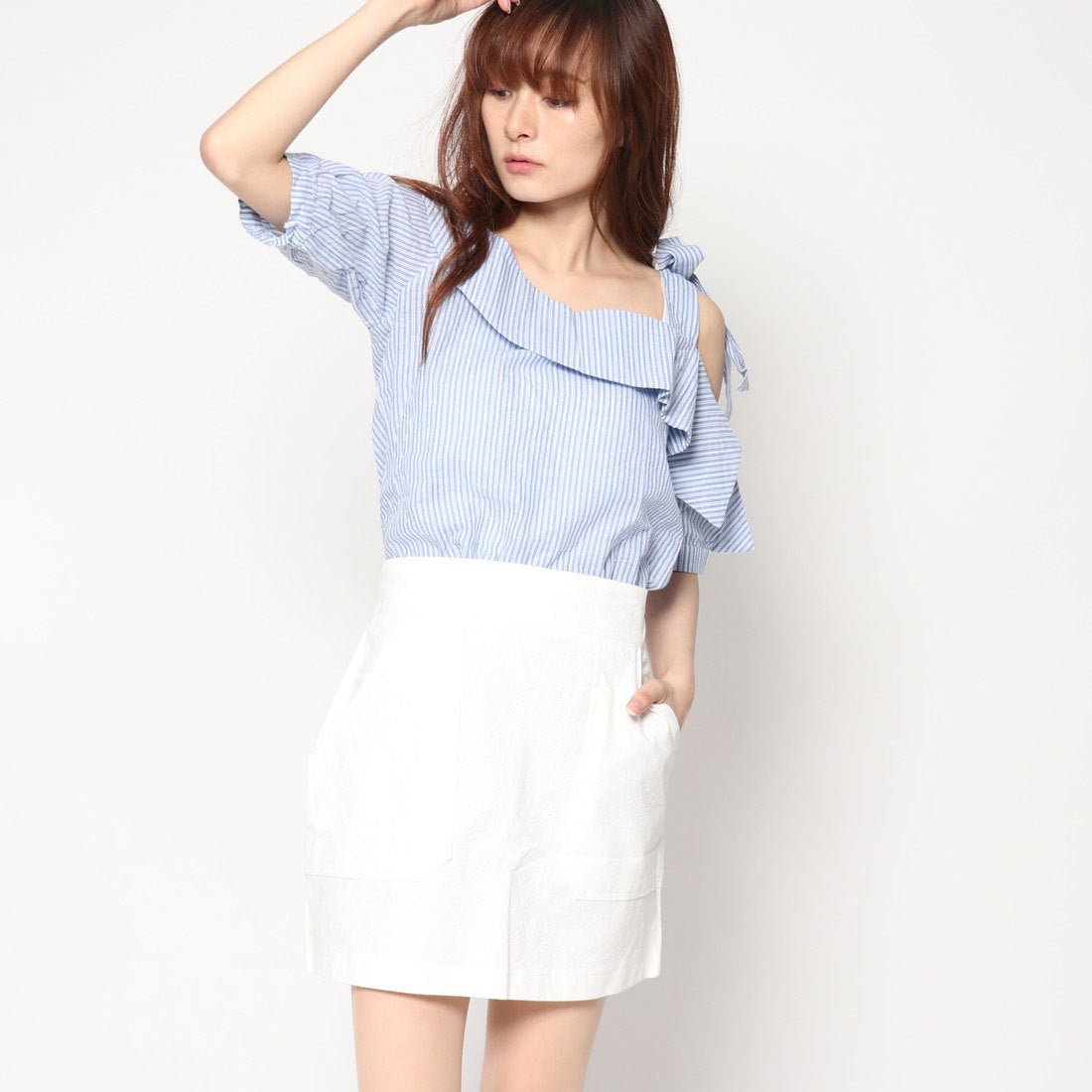 スタイルブロック STYLEBLOCK ストライプ柄セットアップ