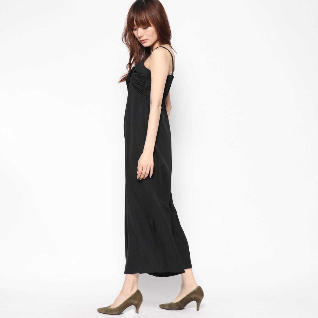 スタイルブロック STYLEBLOCK Eツイルサイドスリットオールインワン