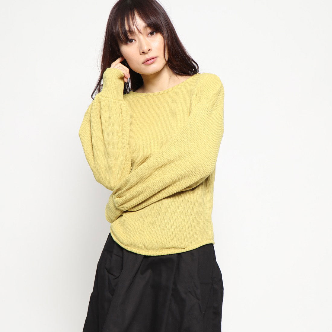 スタイルブロック STYLEBLOCK ヘア糸ニットソープルオーバー