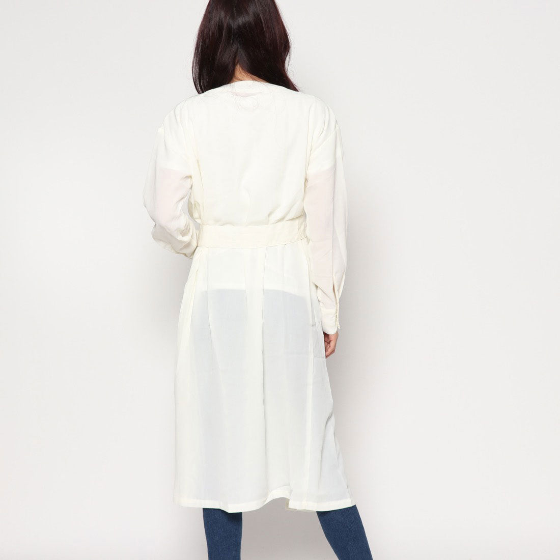 スタイルブロック STYLEBLOCK ジョーゼットウエストベルトラップワンピース