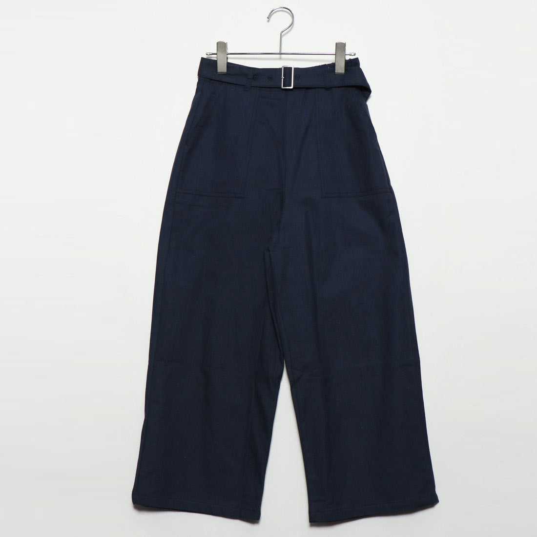 スタイルブロック STYLEBLOCK 綿プリペラウエストベルトクロップドパンツ