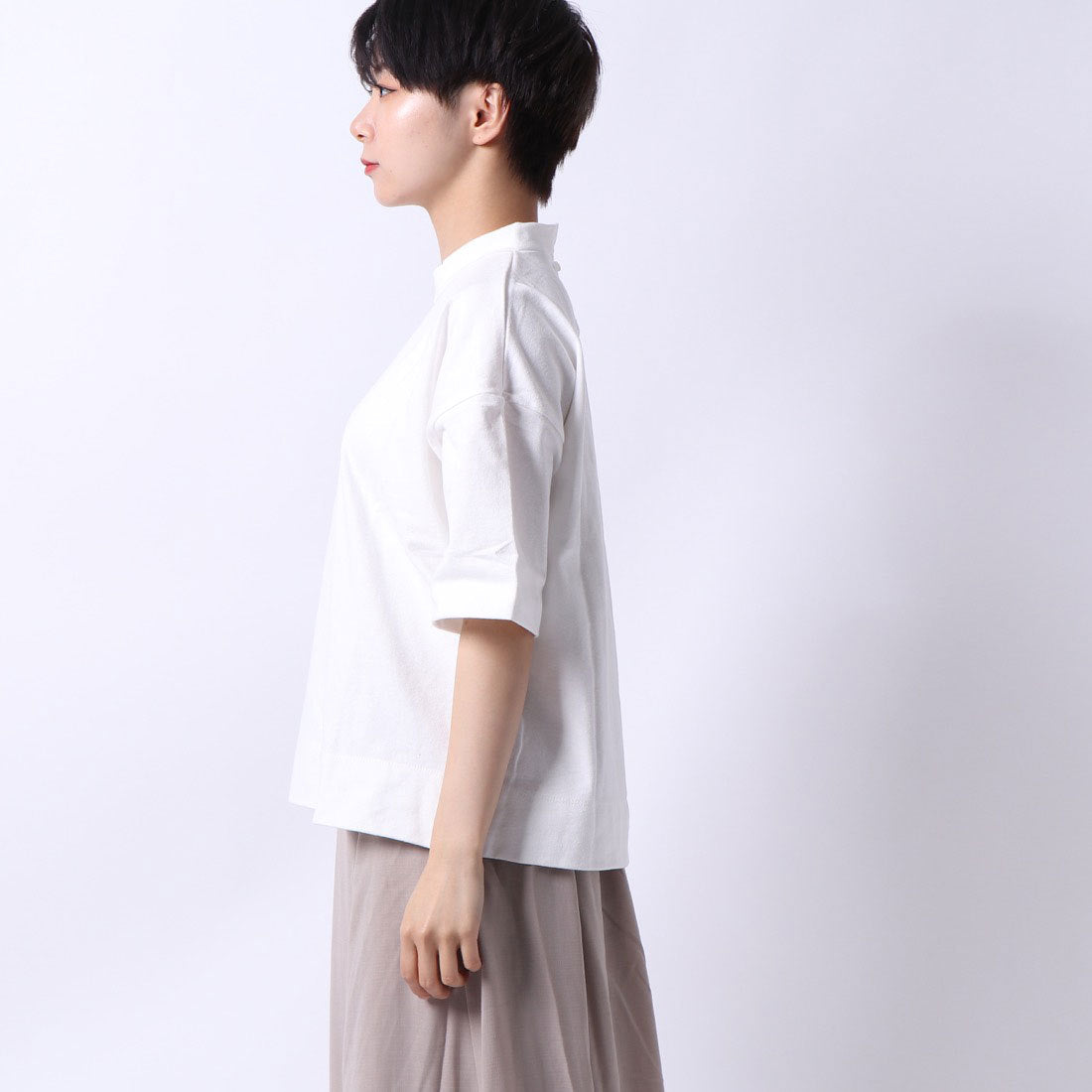 スタイルブロック STYLEBLOCK 天竺ハイネックTシャツ