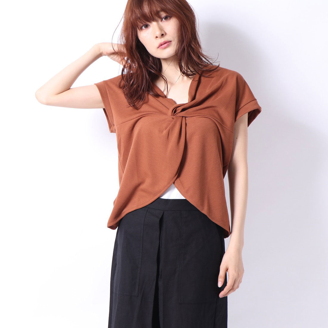 スタイルブロック STYLEBLOCK ポンチツイスト2WAYトップス
