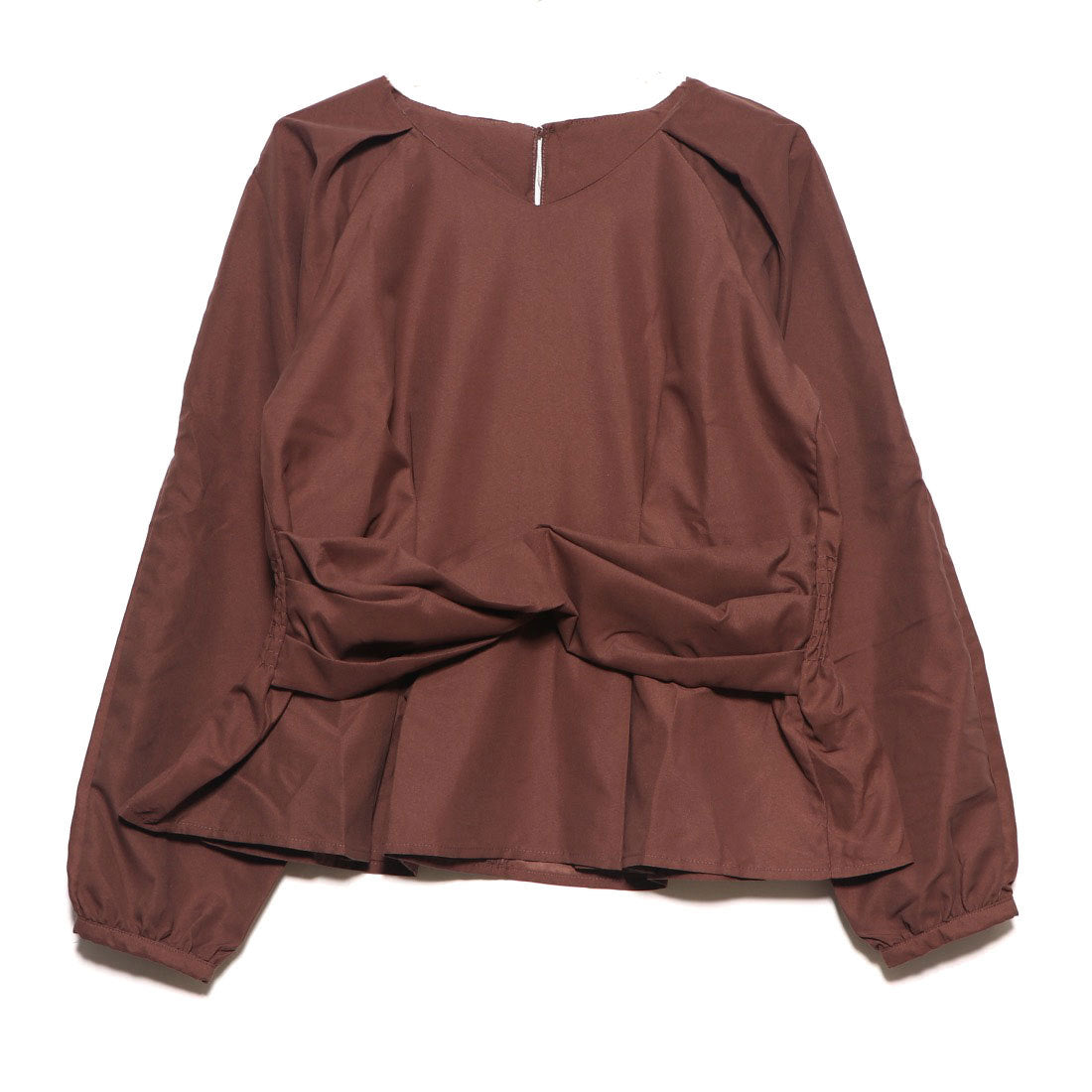 スタイルブロック STYLEBLOCK Eツイルツイストベルトタックブラウス