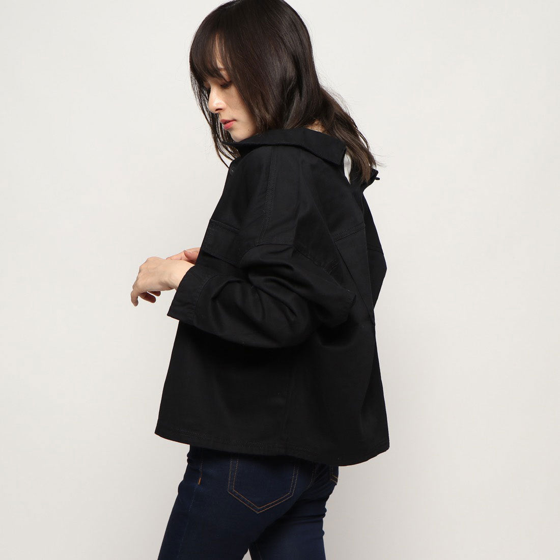 スタイルブロック STYLEBLOCK バックボタンゆるシャツ