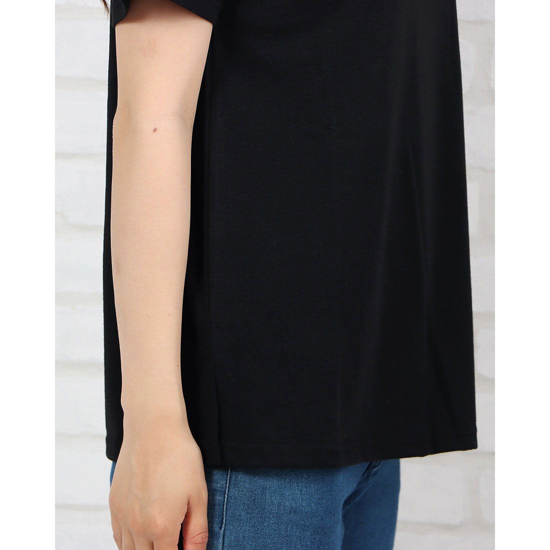 スタイルブロック STYLEBLOCK 天竺×シアーポプリン切替Tシャツ