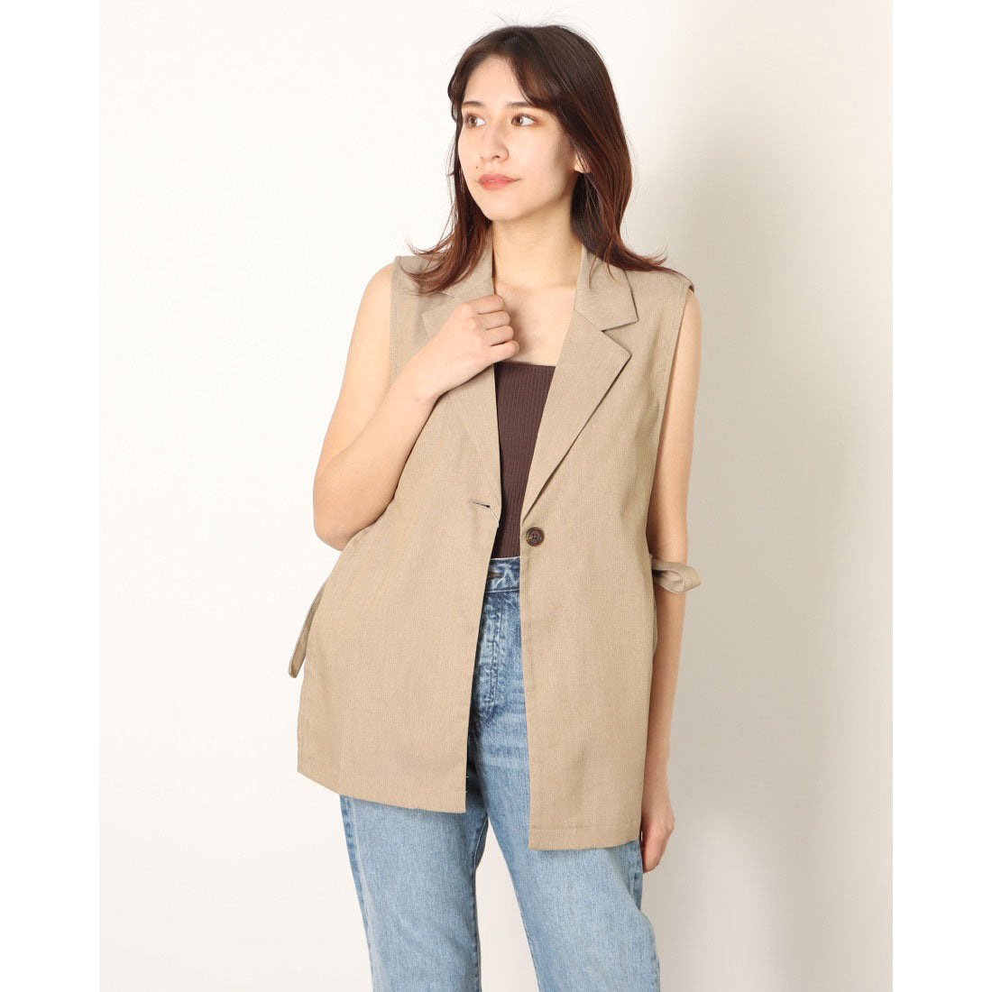 STYLEBLOCK Twill Side Slit Vest