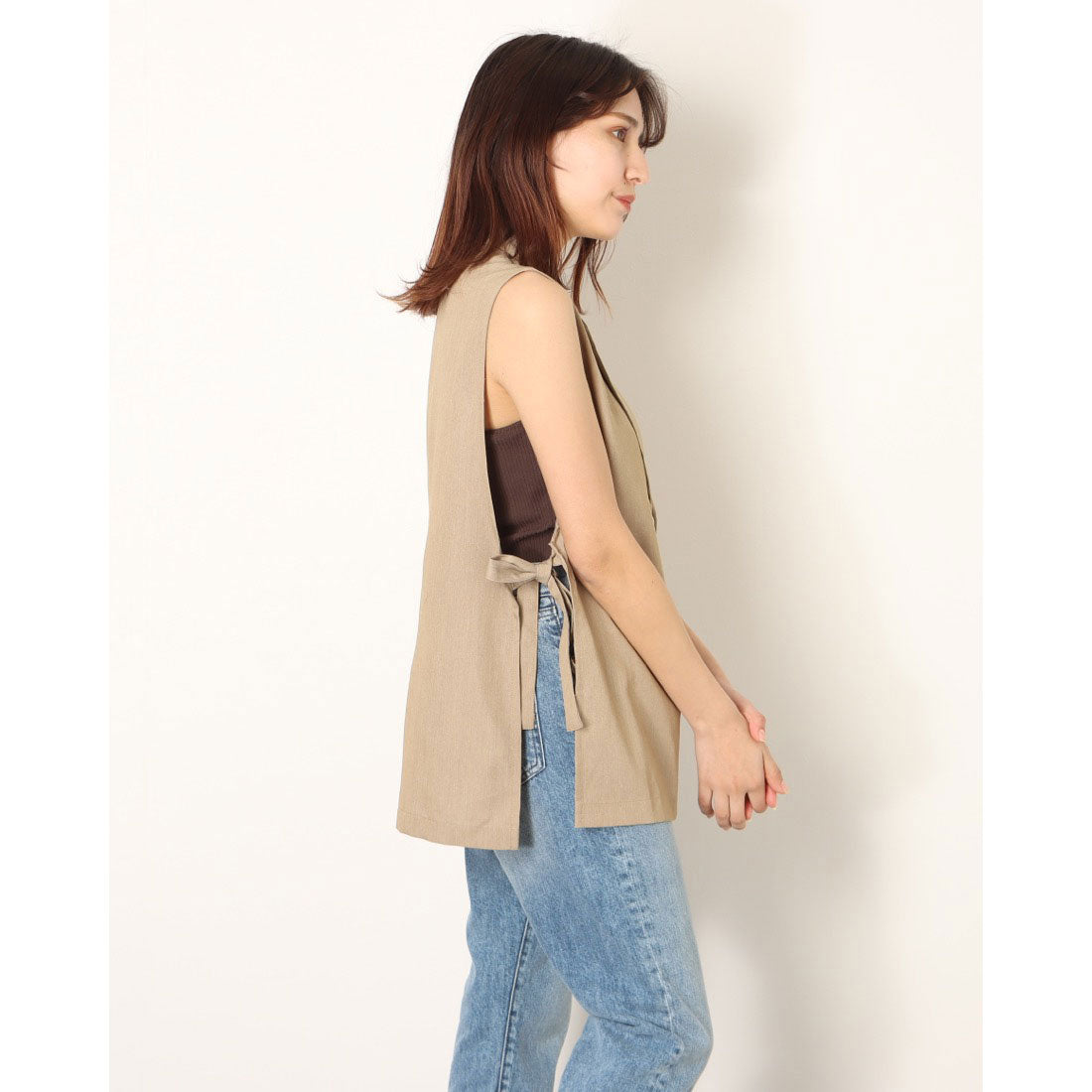 STYLEBLOCK Twill Side Slit Vest