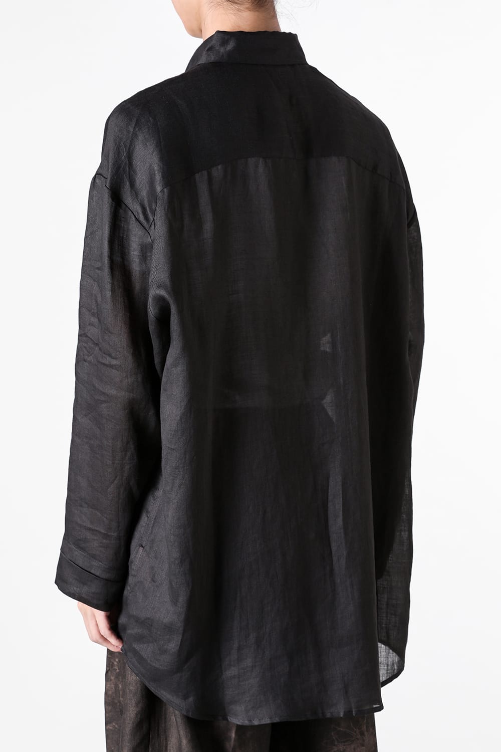 ストヴァーグ STOVAIGH Salted Silk Print Shirt （black） black
