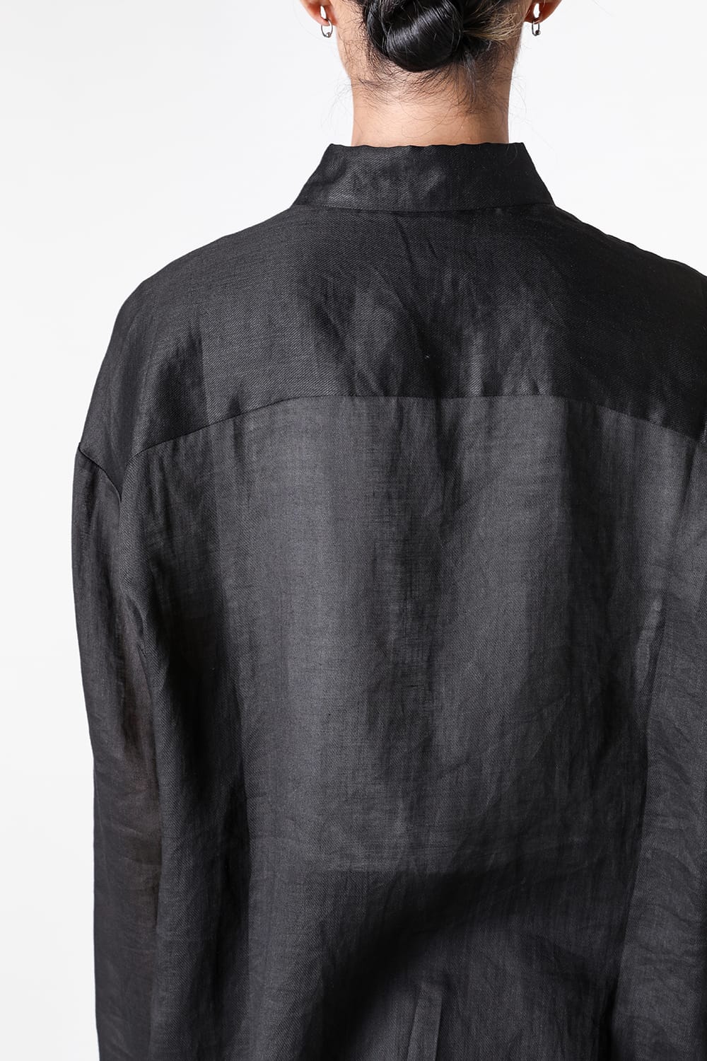 ストヴァーグ STOVAIGH Salted Silk Print Shirt （black） black
