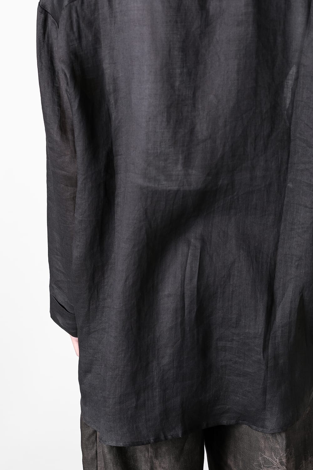 ストヴァーグ STOVAIGH Salted Silk Print Shirt （black） black