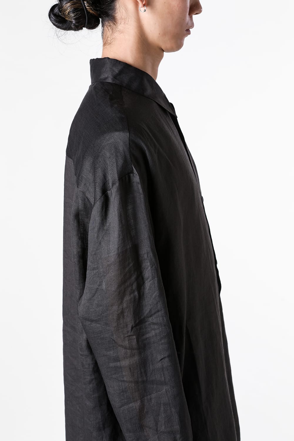ストヴァーグ STOVAIGH Salted Silk Print Shirt （black） black
