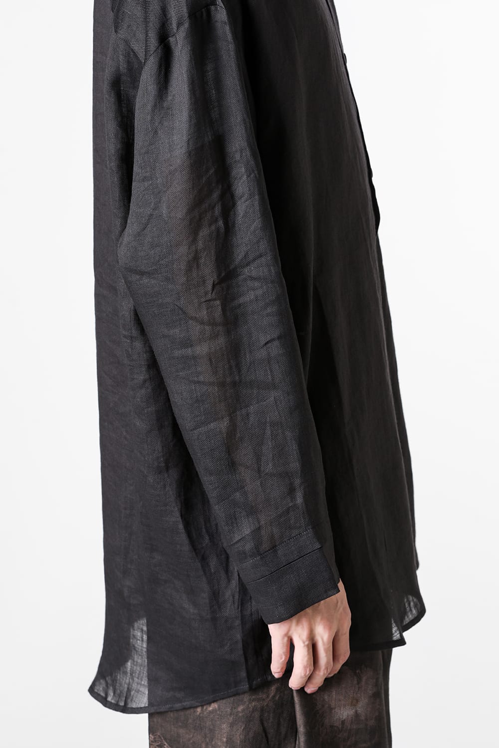 ストヴァーグ STOVAIGH Salted Silk Print Shirt （black） black
