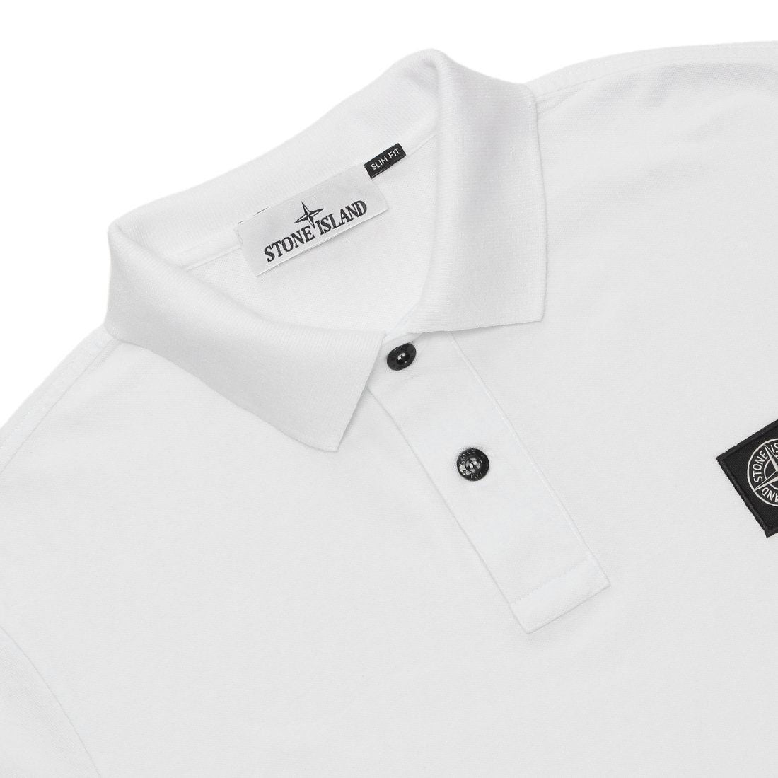 ストーンアイランド STONE ISLAND Tシャツ カットソー Compassパッチ ポロシャツ ホワイト メンズ STONE ISLAND K1S15 22002SC S0017 V1001 （WHITE） WHITE
