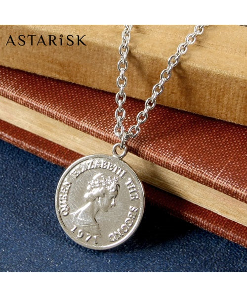 Casual THE CASUAL Coin Motif Made in Japan Chain Necklace Men's Women's Unisex