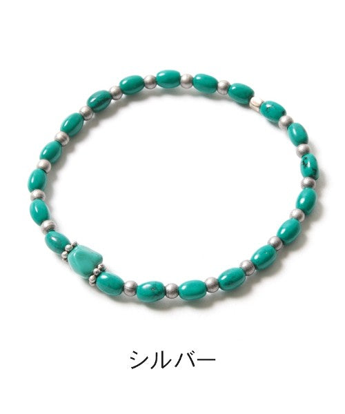 Casual THE CASUAL Buyer's Select Japan-made Turquoise Beads Bracelet
