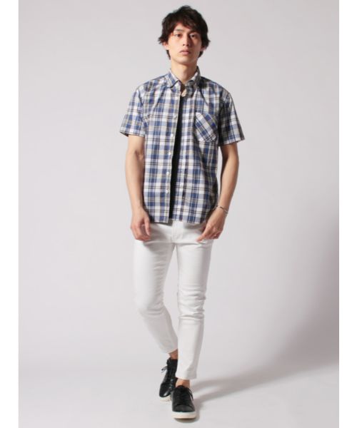Casual THE CASUAL Upscape Audience Made in Japan Wide Spread Button-Down Short Sleeve Shirt