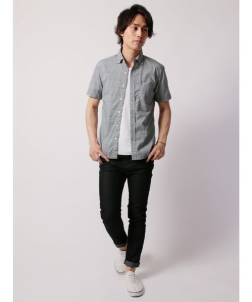 Casual THE CASUAL Upscape Audience Made in Japan Wide Spread Button-Down Short Sleeve Shirt