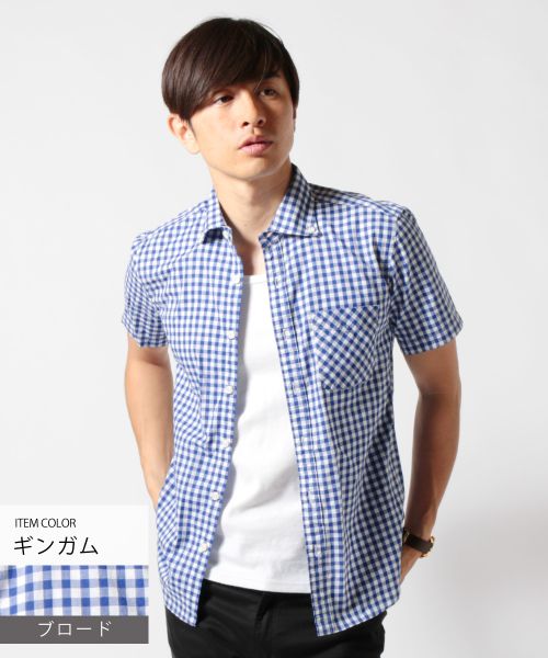 Casual THE CASUAL Upscape Audience Made in Japan Wide Spread Button-Down Short Sleeve Shirt