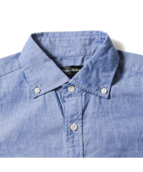 Casual THE CASUAL Upscape Audience Made in Japan Wide Spread Button-Down Short Sleeve Shirt